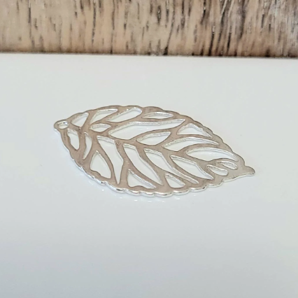 .925 Sterling Silver Leaf Pendant