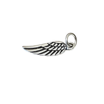 .925 Sterling Silver Wing Charm