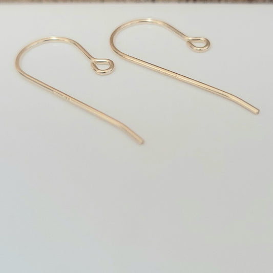 14K Gold Filled French Wire Earring Hooks (10)