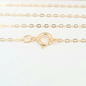 14K Gold Filled Flat Cable Chain